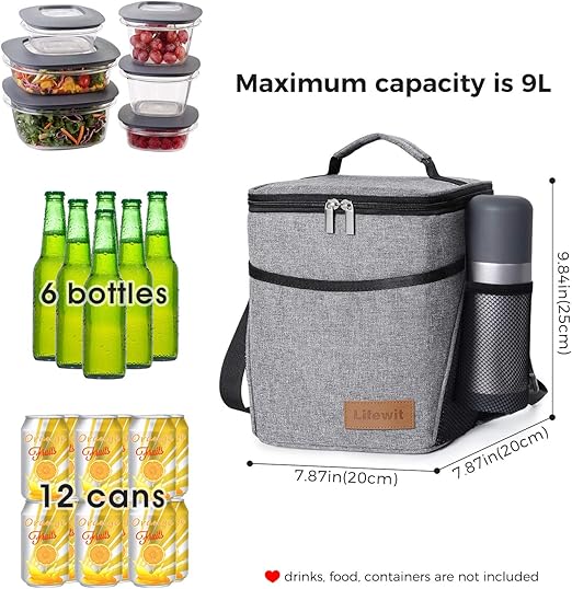 Aloiness Etanche Et Reutilisable Sac A Dejeuner Sac Isotherme Lunch Bag Pour Bebe Travail Ecole Boulot Pique Nique Voyage Camping Rangement Et Organisation Cuisine Maison Lawawarenesssociety In