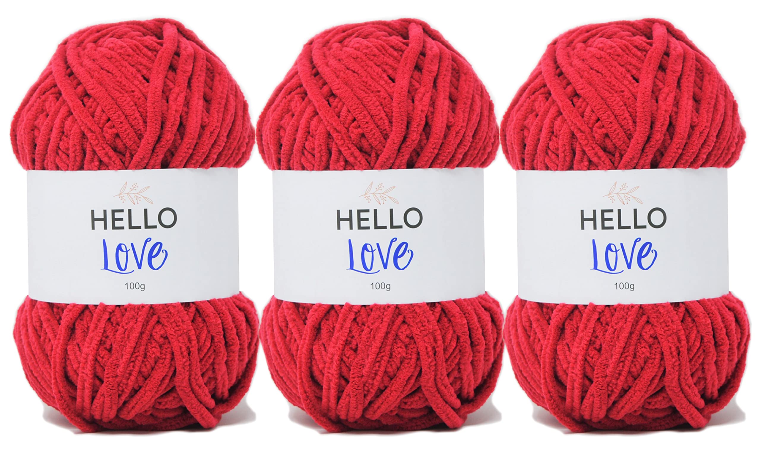 Hello Love - Baby Blanket Yarn 300g - Rose Red