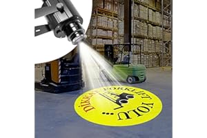 GEZHOUBA GOBO Projector, Free Custom Logo Projector Light, IP67 Waterproof LED Light for Business Shop Advertising Wedding Stage Factory Warning Sign Indoor Outdoor 50W, with Remote Control