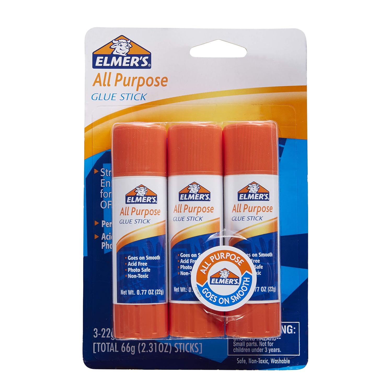 Elmer's All Purpose Glue Sticks, 0.77 Ounce, 3 Count