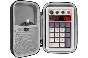 Geekria Numeric Keypad Carrying Case, Compatible with 8BitDo Retro 18 Mechanical Numpad, EPOMAKER EK21 Number Keyboard, Porta