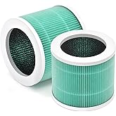 [Odor Remover]A1 Air Filter Replacement Compatible with Vewior Air Purifier Filter Replacement, Model HQSC-50, HQKJ-80, AMEIFU AP01W, KOIOS HQKJ-50 3-in-1 Filtration Efficient Air Cleaner 2 Packs