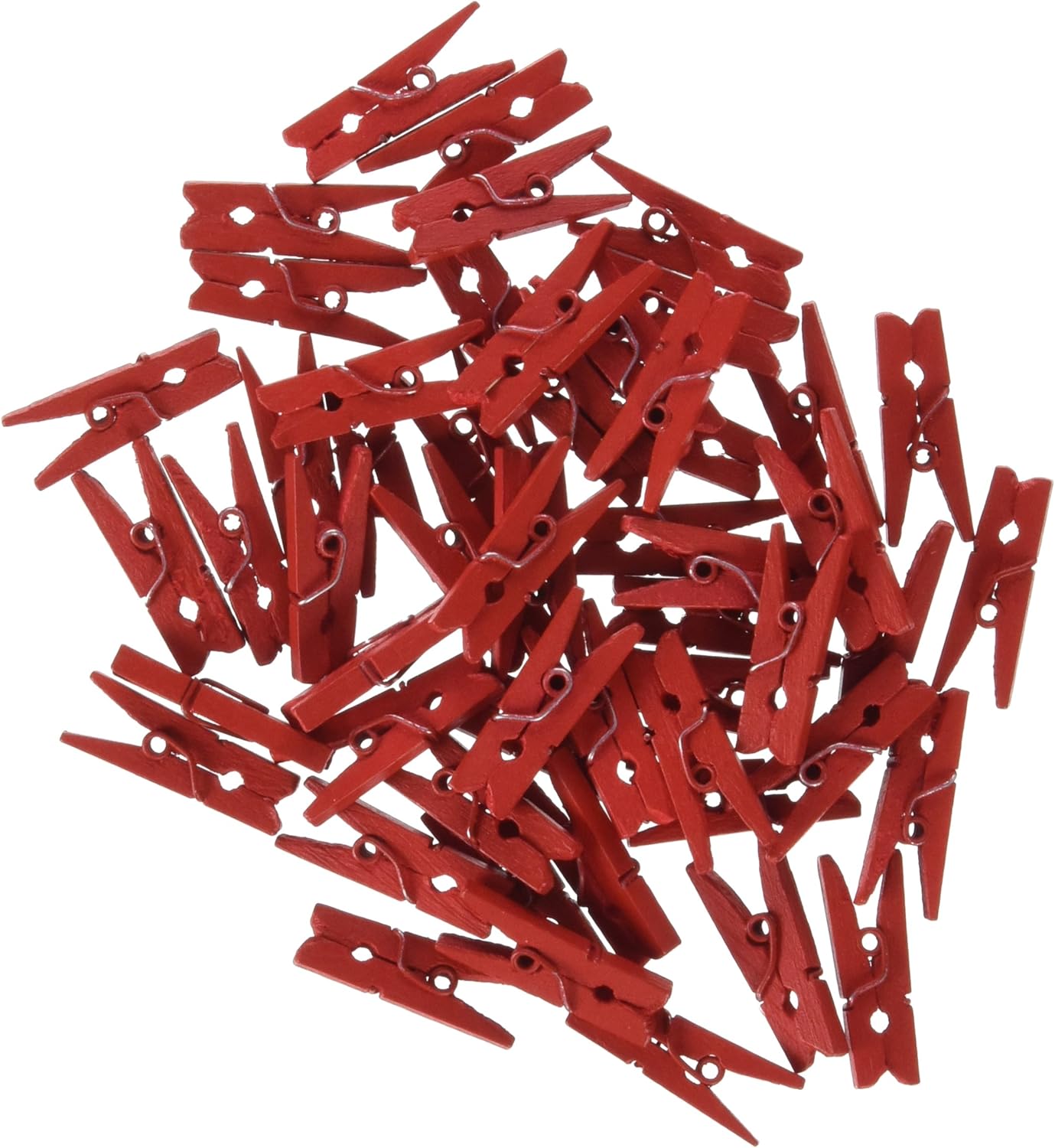 Mopec a1121.14 - Box of 100 Mini Tongs, Red, 1.5x5x6 cm