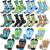 Haysandy 8 Pairs Women Funny Novelty Socks Gifts, March Womens History Month Gifts, Funny Novelty Socks with Saying on Bottom
