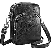 befen Small Genuine Leather Crossbody Bag for Women Trendy Crossbody Purses with RFID Blocking Card Slots
