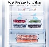 Hisense Tall Freestanding Freezer 240 L LED Display Stainless view 6