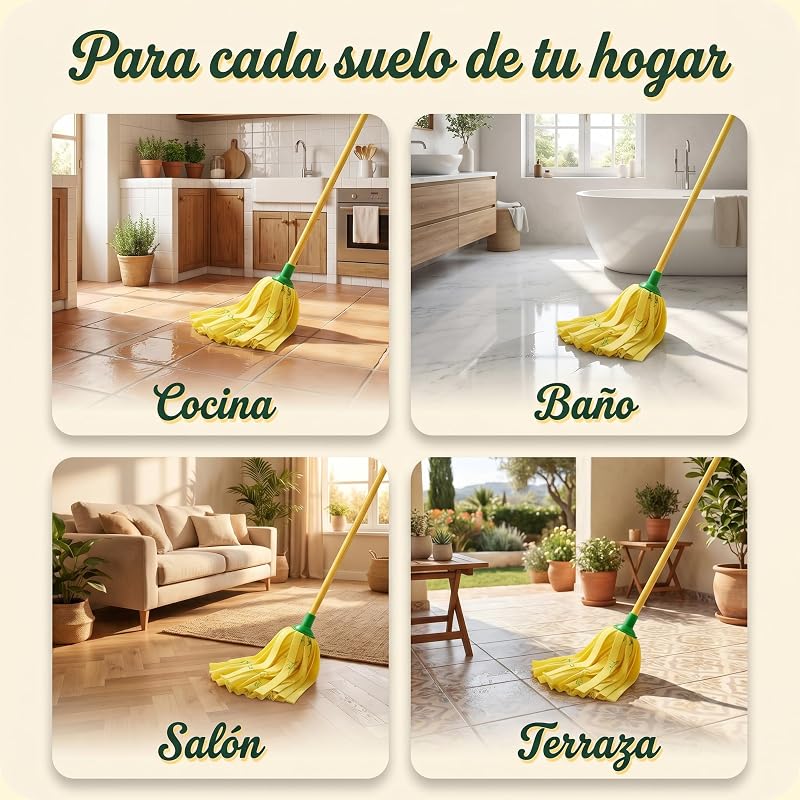 Fregona Amarilla Original | Desde 1986 | Rosca Universal