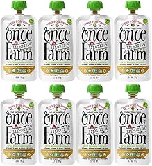 Once Upon a Farm Organic, Cold Pressed, Refrigerated Stage 2 Baby Food, Wild Rumpus Avocado, for 7+ Month, 3.2 oz (Pack of 8)