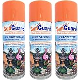 SUNGUARD UV Protectant Spray for Outdoor Decor, Furniture &amp; More (3-Pack) Prevents Fading Peeling and Cracking