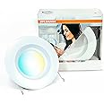 OSRAM 73742 SYLVANIA SMART+ ZigBee Adjustable White RT 5/6 Recessed Lighting Kit, Works with SmartThings and Amazon Echo Plus, Hub Needed for Amazon Alexa and Google Assistant