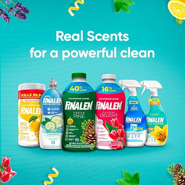 PINALEN MAX POWER MULTIPURPOSE CLEANING SPRAY – 22 FL OZ – LAVENDER DREAMS SCENT – ALL PURPOSE CLEANER FOR KITCHEN, BATHROOM, FLOORS & SURFACES
