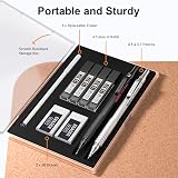 Nicpro 2 Pcs Mechanical Pencils 0.5mm 0.7mm with Case MP1000 Set view 7