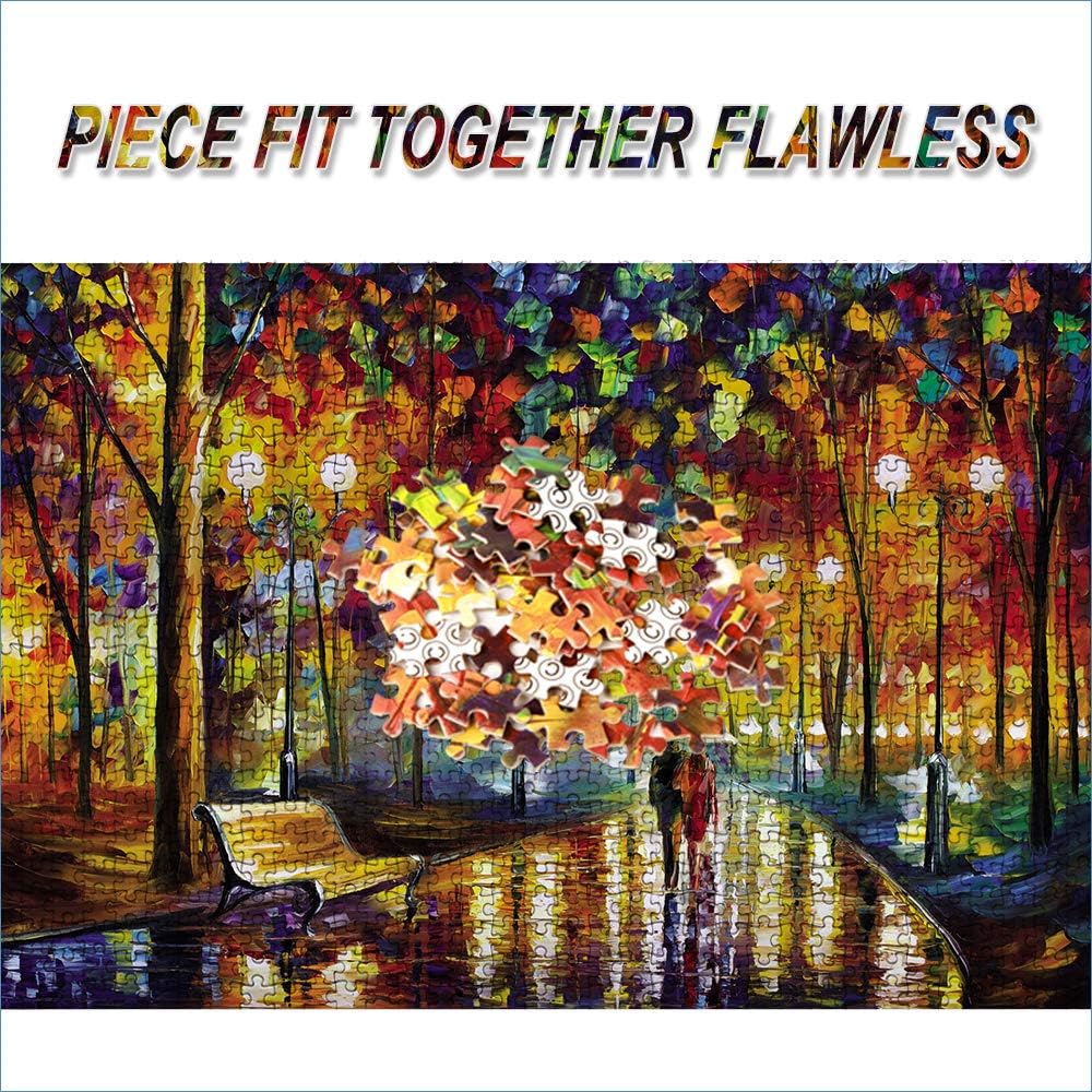 Toreta 1000 Piece Puzzles for Adults,Rainy Night Stroll Jigsaw Puzzles 1000 Pieces,Cool Puzzles for Adults 1000 Piece,Puzzle Games 1000 Piece Puzzle Arts and Crafts for Home Wall Decor 20x30 Inch: Toys & Games