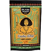 Brundo Ethiopian Spice Company Gesho Kitel Authentic Brewing Hops Leaves Hand Picked and Processed Harvested in and Imported from Ethiopia All Natural No Preservatives 2oz