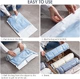 TAILI Roll Up Vacuum Storage Bags 12 Pack Large 27.5x17.7 & Medium 23.6x15.7 view 6