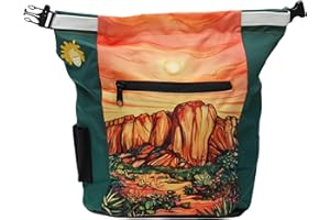 GNARLY DOOD Rock Climbing Chalk Bucket | for Bouldering Gym & Outdoor Use | Durable Hook and Loop Closure, 2 Zippered Pockets, Easy-Carry Handle