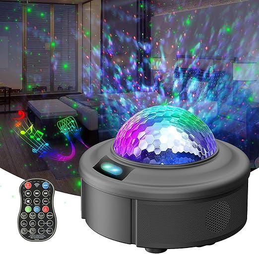 Redpawz Led Starry Sky Projector Night Lights Remote Controlled Projection Lamp 44 Colourful Lighting Modes Ocean Wave Projector With Bluetooth Timer For Kids Bedroom Decoration Party Amazon De Beleuchtung