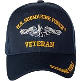 Artisan Owl Officially Licensed US Submarine Force Veteran Embroidered Baseball Cap Navy Blue