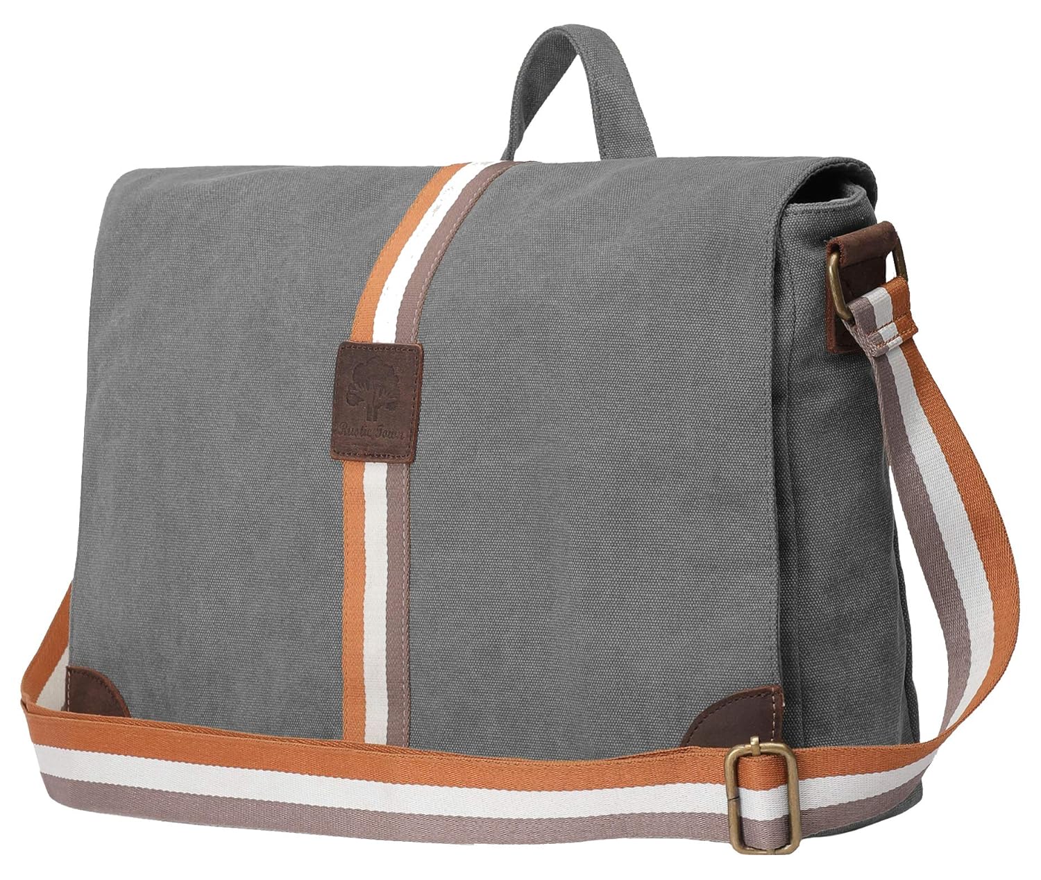 rustic town 15 inch vintage crossbody genuine leather laptop messenger bag