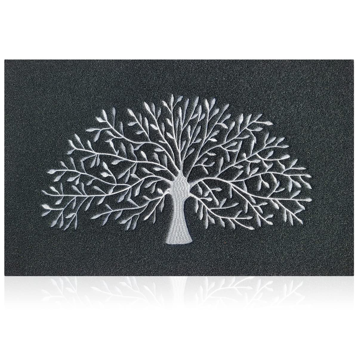 AOAOPQ Door Mats Inside Non-slip Outdoor Mat with Non-slip Rubber Backing for Entryway Hallway Kitchen Easy to Clean (45x70, Tree&Black)