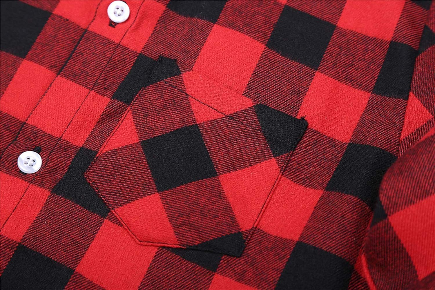 SANGTREE Girls' Women's Button Down Plaid Cotton Tops Shirt, 3 Months - US 2XL: Clothing