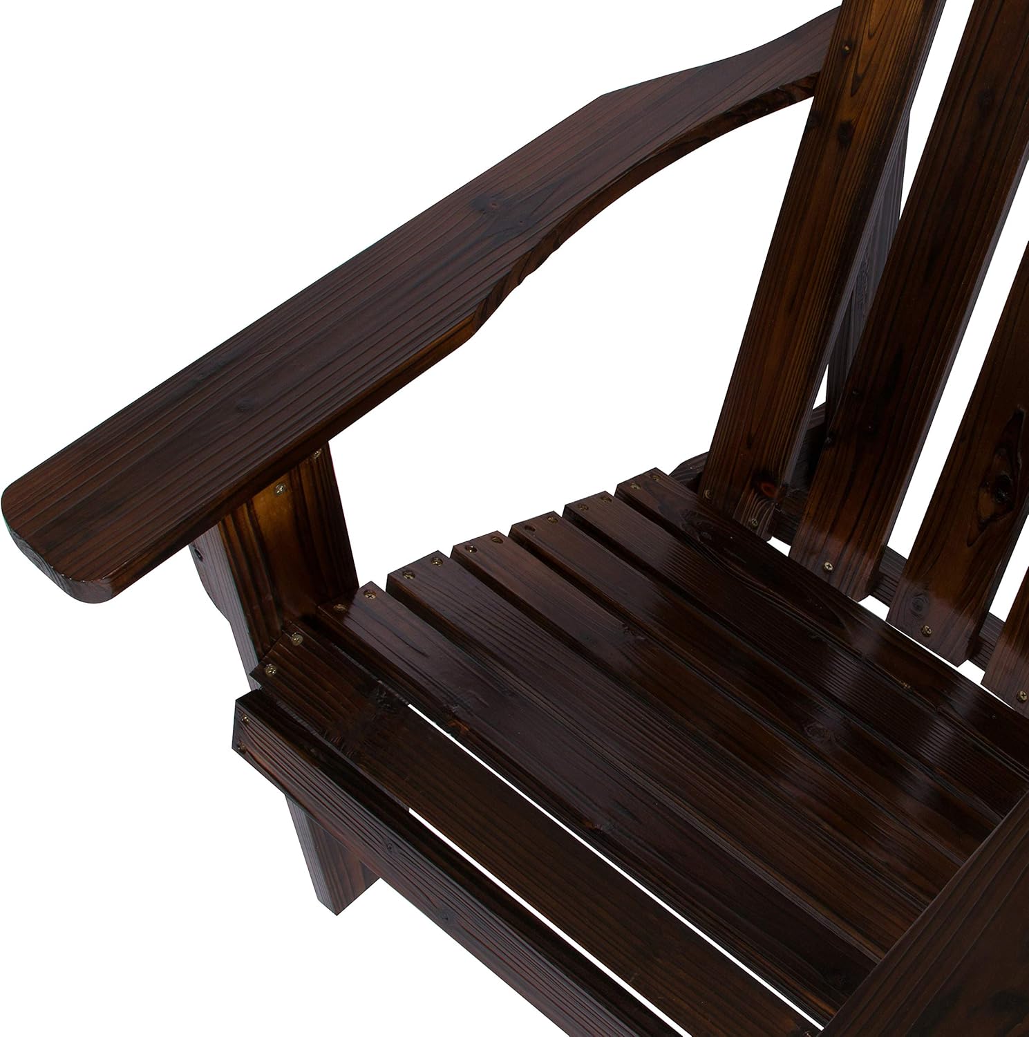 Shine Company Inc. 4618BB Marina Adirondack Chair, Burnt Brown : Adirondack Chair Resin : Garden & Outdoor