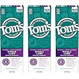 Tom's of Maine Whole Care Natural Toothpaste with Fluoride, Peppermint, 4 oz. 3-Pack (Packaging May Vary)