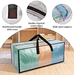 6 Pack Heavy Duty CLear Moving Bags, Large CLear