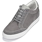CALTO Men's Invisible Height Increasing Elevator Shoes - Lightweight Lace-up Casual Sneakers - 3.2 Inches Taller