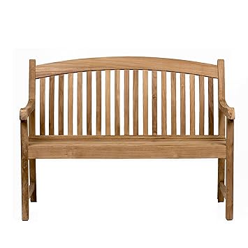 Amazon.com : Amazonia Newcastle Patio Bench |Made of  Teak ...