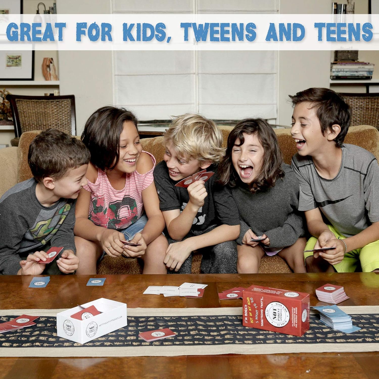Not Parent Approved: A Fun Card Game for Kids, Tweens, Teens, Families and Mischief Makers - The Original, Hilarious Family Party Game: Toys & Games