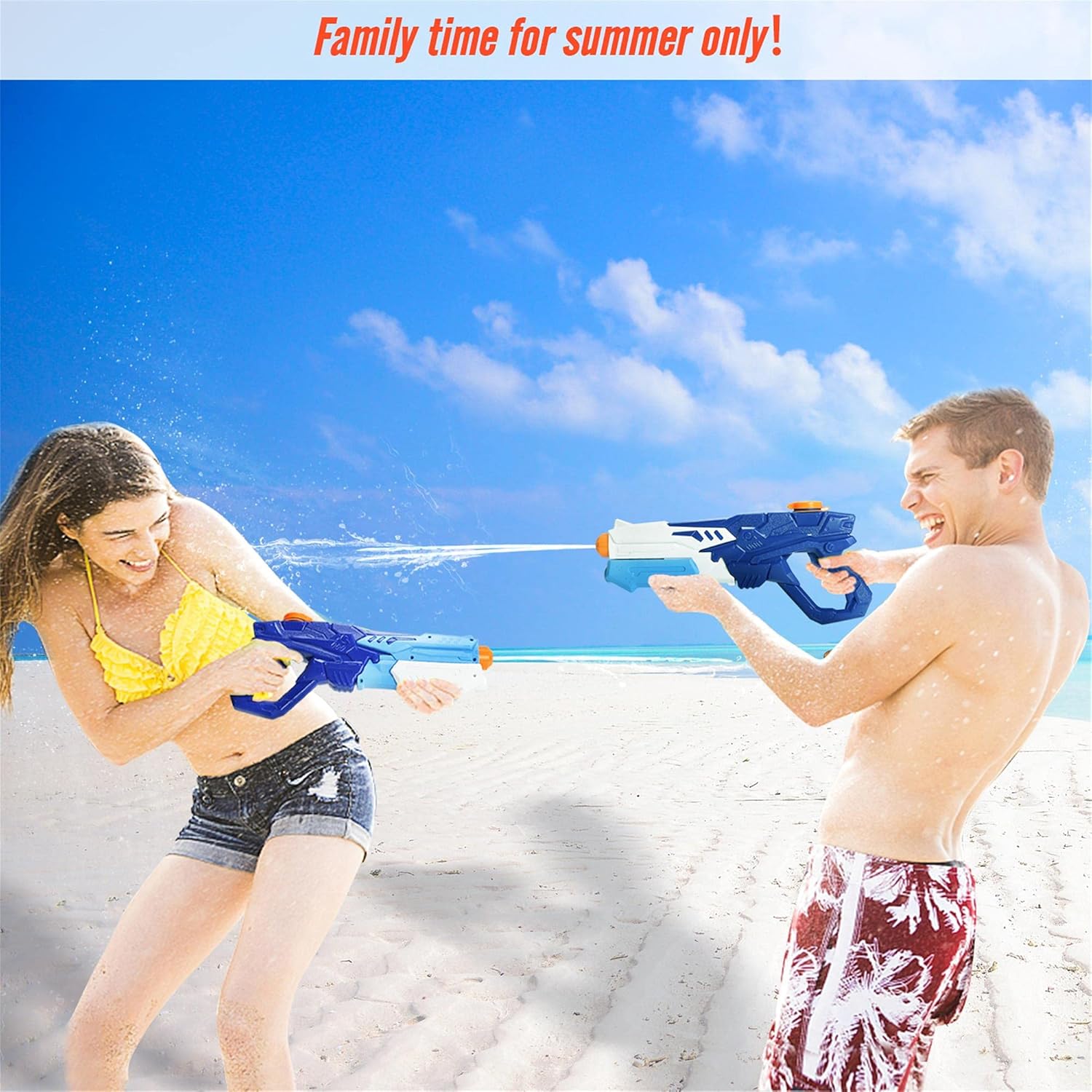 CIRO Water Gun for Kids and Adults, 2 Pack Squirt Gun Super Soaker Water Blaster Long Range 600CC Water Guns, Summer Outdoor Toys for Boys & Girls: Toys & Games
