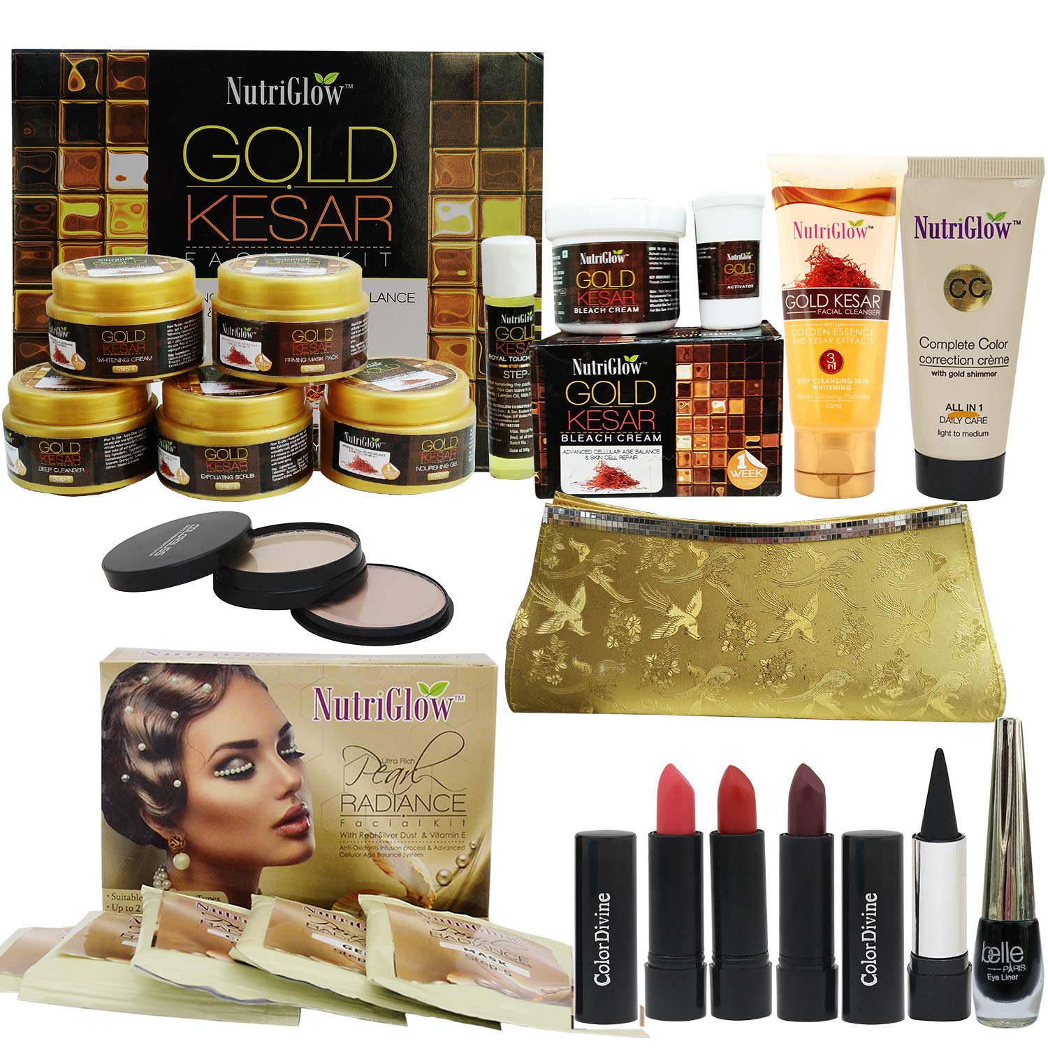 gold kesar facial kit