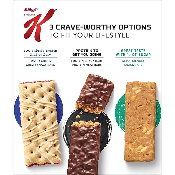 SPECIAL K BAR PROTEIN MEAL BARS, 12G PROTEIN SNACKS, MEAL REPLACEMENT, STRAWBERRY, 9.5OZ BOX (6 COUNT)