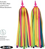 Micro Eco Scooter Ribbons Rainbow 30 Strands Handlebar Tassels view 2
