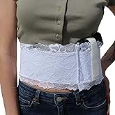 Daltech Force Women's Concealed Carry Lace Belly Band Gun Holster – Spandex Lining, 4 inch Wide, Secure Fit for Everyday Wear or Jogging - Accessory Pocket Included