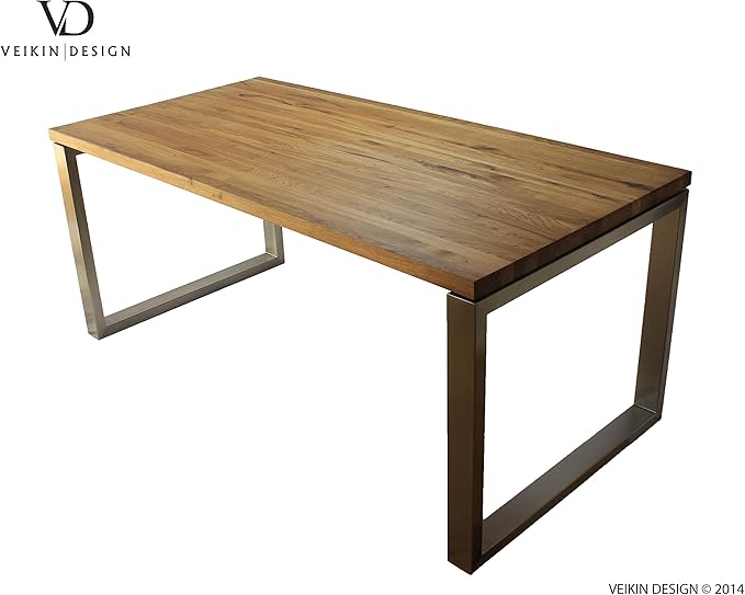 Esstisch Wildeiche massiv "London" 160 x 90 cm, Designer Tisch