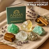 Anima Abundance Crystals Set Large Raw Citrine Pyrite Tigers Eye Green view 5