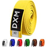 DXM SPORTS Martial Arts Belt for Karate, Aikido, Judo and Taekwondo - Durable Cotton Double Stitched for Kids and Adults