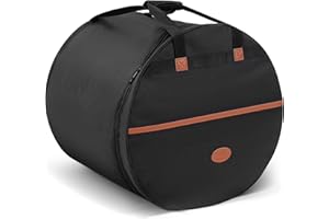 Vangoa 22"x18" Bass Drum Bag with Carry Handle, Padded Portable Drum Case Waterproof Dustproof Drum Storage and Transport Bag