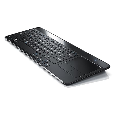 CSL - Bluetooth Slim Tastatur mit Touchpad | Multimedia-Keyboard im Slim Design | Multitouch-Gestensteuerung | QWERTZ (Deutsc