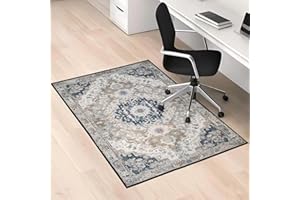 LYEMAT Office Chair Mat for Hardwood Floor, 36x48 inches Heavy Duty Desk Chair Mat for Hard Wood, Non-Slip Tile Floors Protector for Computer Chairs