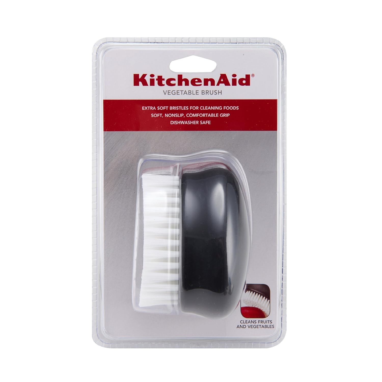 Black Pack of 2 KitchenAid Vegetable Brush Kitchen & Dining Kitchen