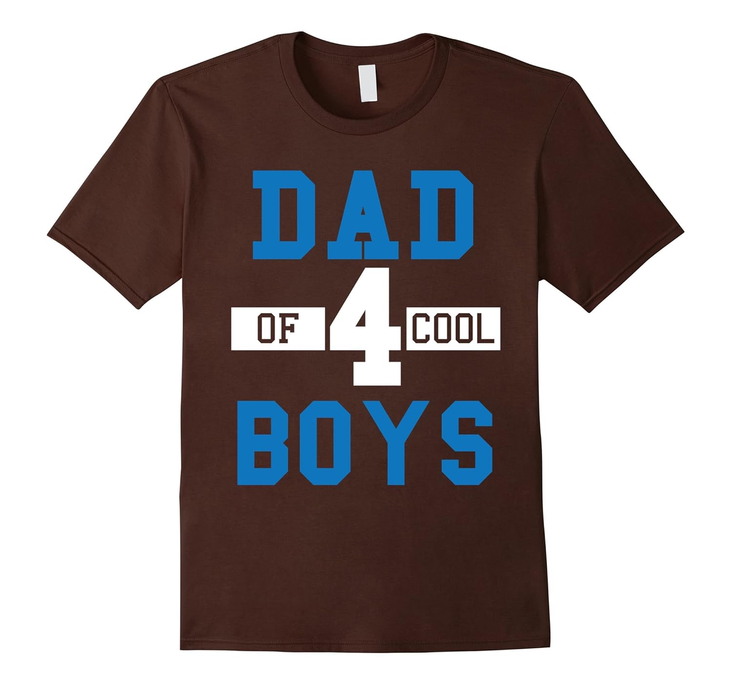 Mens Dad of Four Cool Boys Football Quarterback Gift TShirtVaci Vaciuk