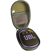 Hermitshell Hard Travel Case for JBL Clip 4 / JBL Clip 5 Portable Mini Bluetooth Speaker (Green)
