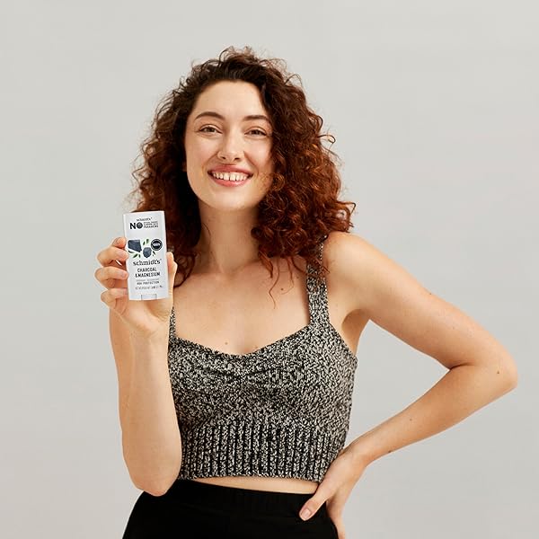 SCHMIDT’S ALUMINUM-FREE VEGAN DEODORANT CHARCOAL & MAGNESIUM WITH 24 HOUR ODOR PROTECTION, FOR WOMEN AND MEN, NATURAL INGREDIENTS, CRUELTY-FREE, 2.65 OZ
