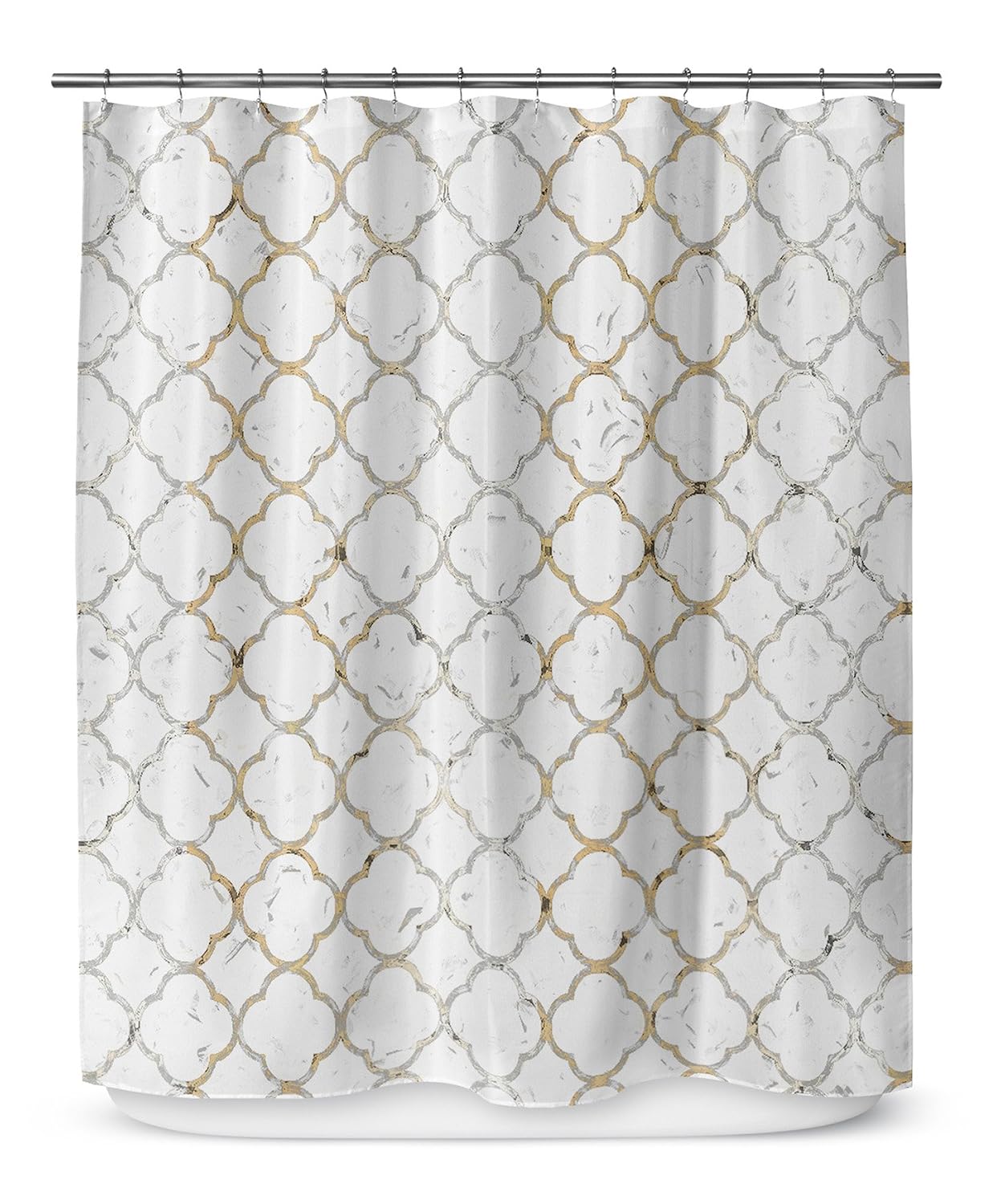 Santaautopecas Com Br Telavc1408splsc Kavka Designs Shower Curtain Shower Curtain Size 70x72 Shortstack Collection Gold White Bathroom Accessories Home Kitchen
