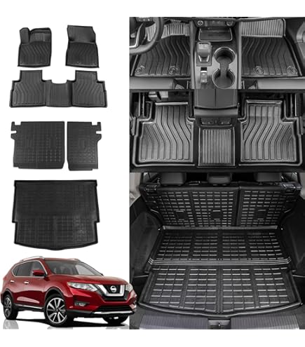 Utiiy Alfombrilla De Carga TPE Para Todo Tipo De Clima, Para Nissan Rogue 2021-2023, Accesorios Para Nissan Rogue 2021 2022 2023