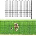 10 Panels No Dig Decorative Garden Fence for Yard, 40 in(H) X 23.6 ft(L) Animal Barrier Fencing for Outdoor Dog, Metal Portable Garden Fences for Borders, Pets, Landscape, Temporary Fence