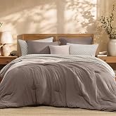 California King Comforter Set-7 Pieces Soft Recycled Bed in a Bag | All Seasons California King Size Comforter with Printed Sheets Bed Set, 2 Pillow Shams &amp; 2 Pillowcases, Mountain Brown